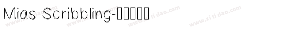Mias Scribbling字体转换